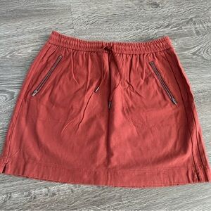 Athleta Casual Drawstring Skirt in Terracotta